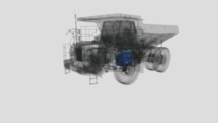 Engine of Dumper model 3D Model