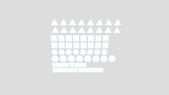Laser-cut-kit-obj 3D Model
