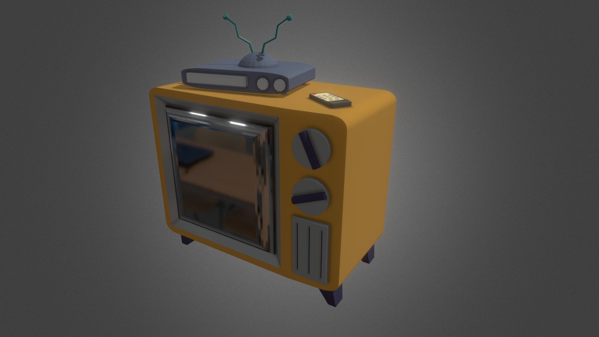 Simple Retro Tv - Download Free 3D model by rjsul257 [42fa078] - Sketchfab