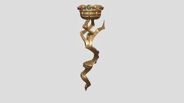 the Guild Weapon of Ainz Ooal Gown 3D Model