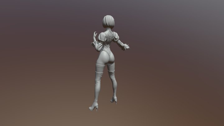 2B Nier Automata 3D Model