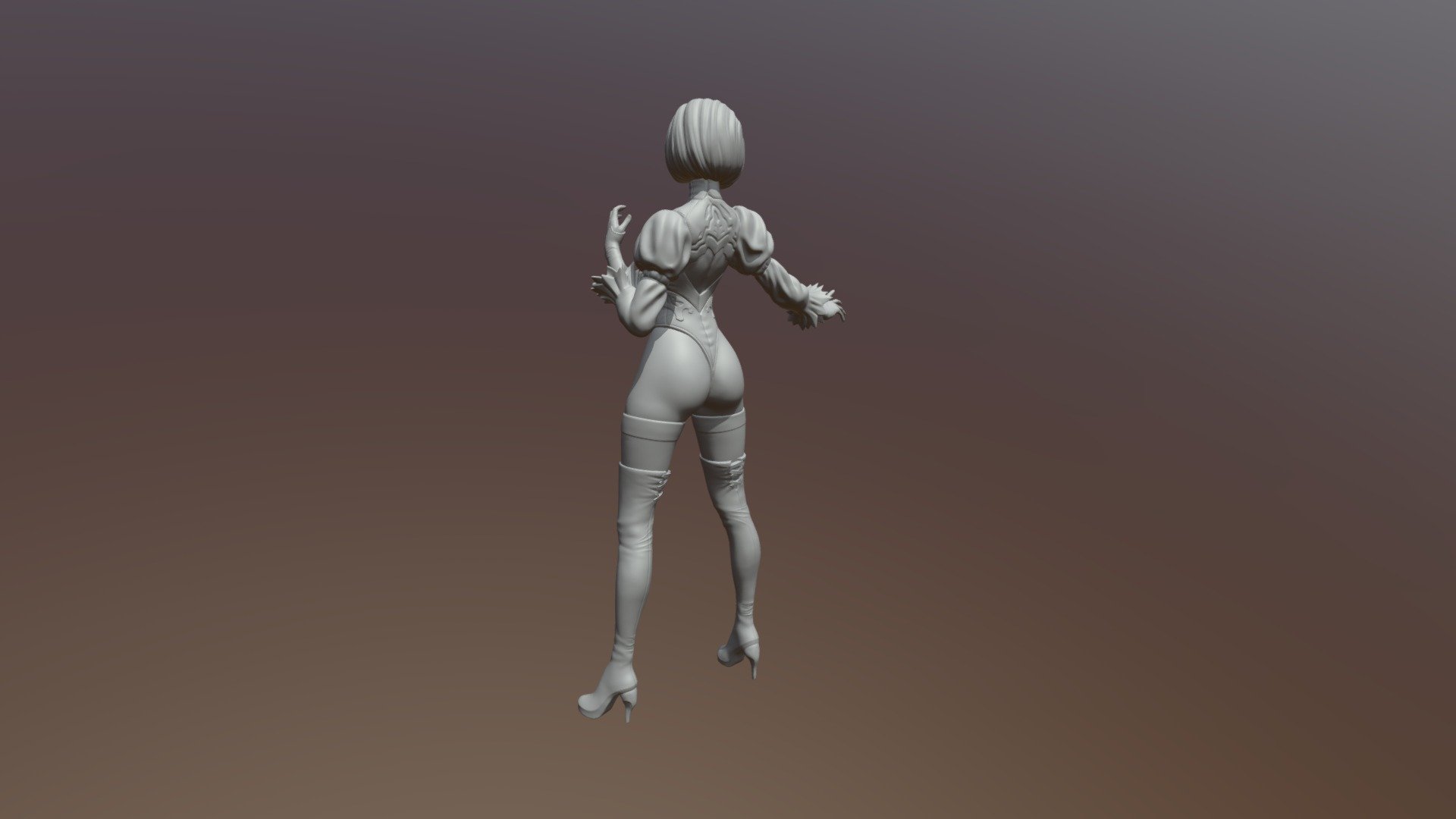 2b - Nier Automata 3D model 3D printable