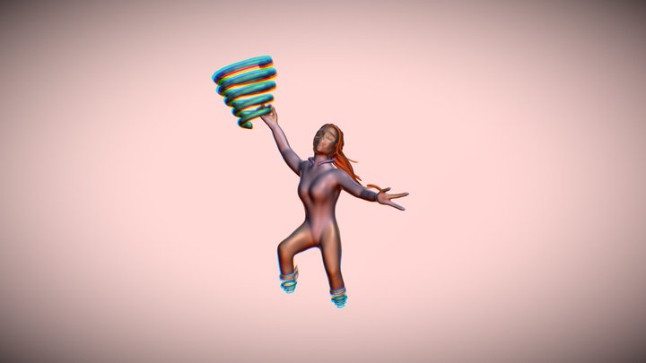 X'aza, trapeze artist 3D Model