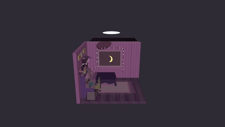 Quarto Isométrico / Isometric Room 3D Model
