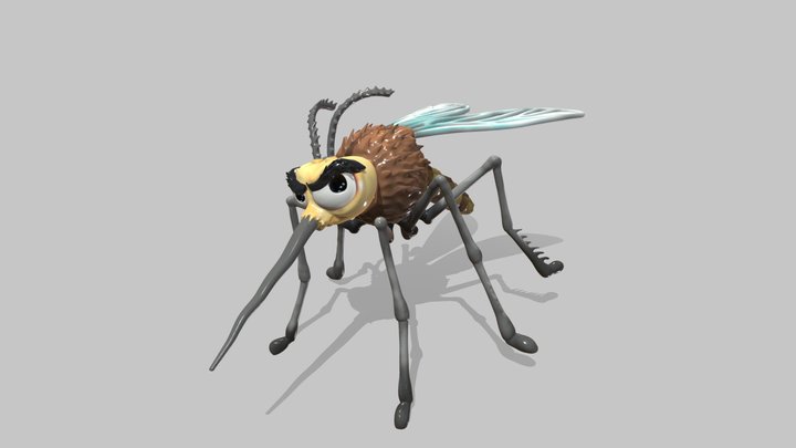 Funny Mosquito 3D Model