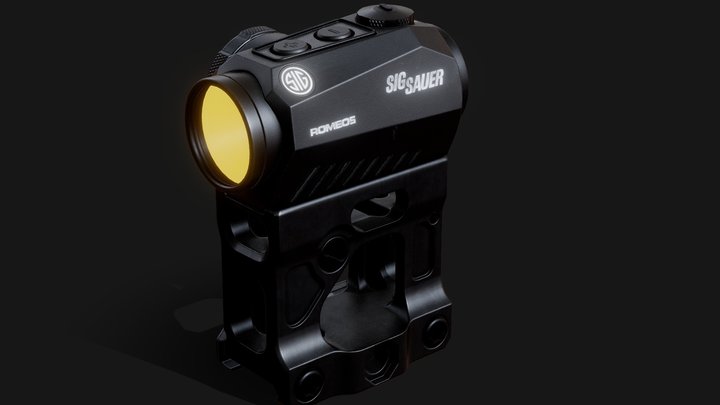 Sig Sauer Romeo5 Red Dot Sight 3D Model
