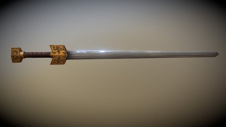 Sword-Texturized - ZBOTW reference-texture style 3D Model