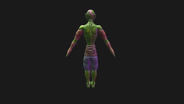 Half Naked Goblin 3D Model