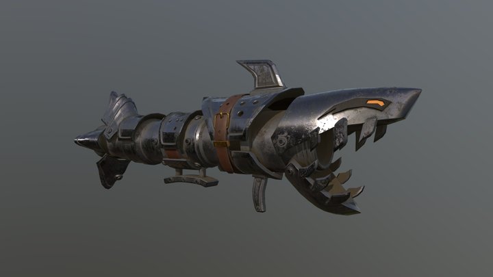 Jinx Rocket Fanart 3D Model