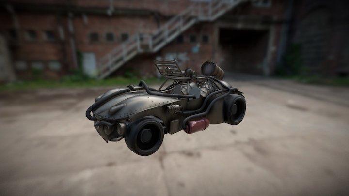 post apocalyptic vehicle 3D Model