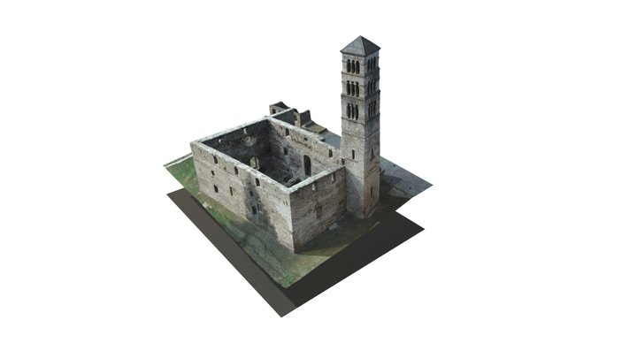 St. Mary Church with St. Luke Tower, Jajce, BiH 3D Model