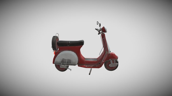 Vespa Scooter 3D Model