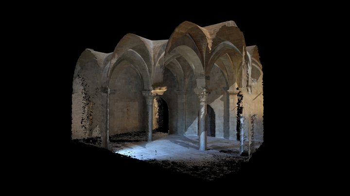 Atrio federiciano castello Bari 3D Model