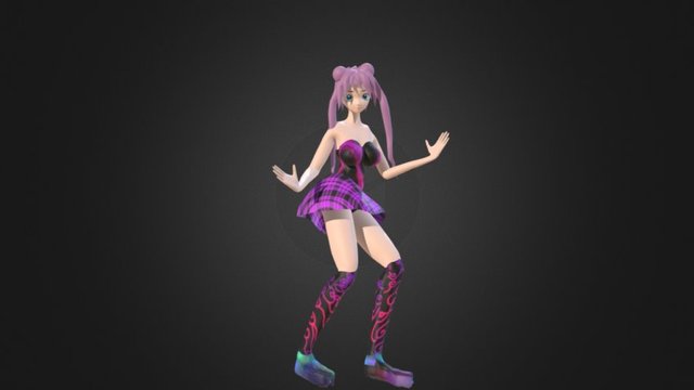 Anime-dancing 3D models - Sketchfab