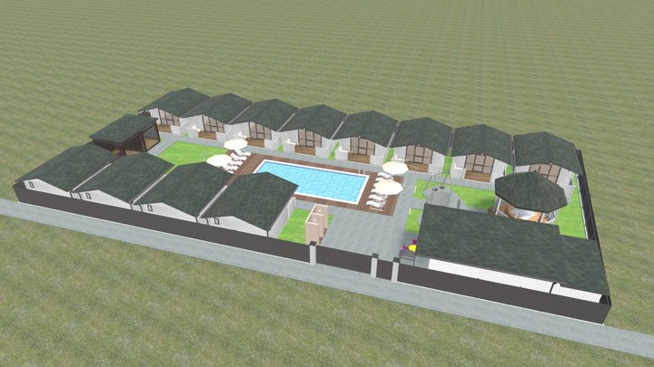Домики 3D Model