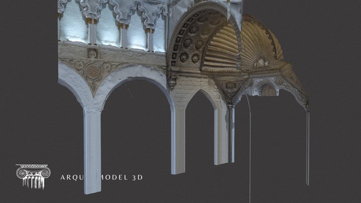 Bóveda 2 Sinagoga Santa María la Blanca - TOLEDO 3D Model