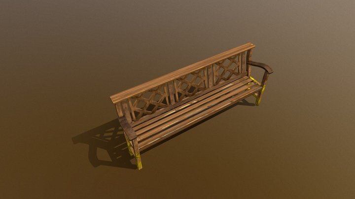 Garden bench 3D Model
