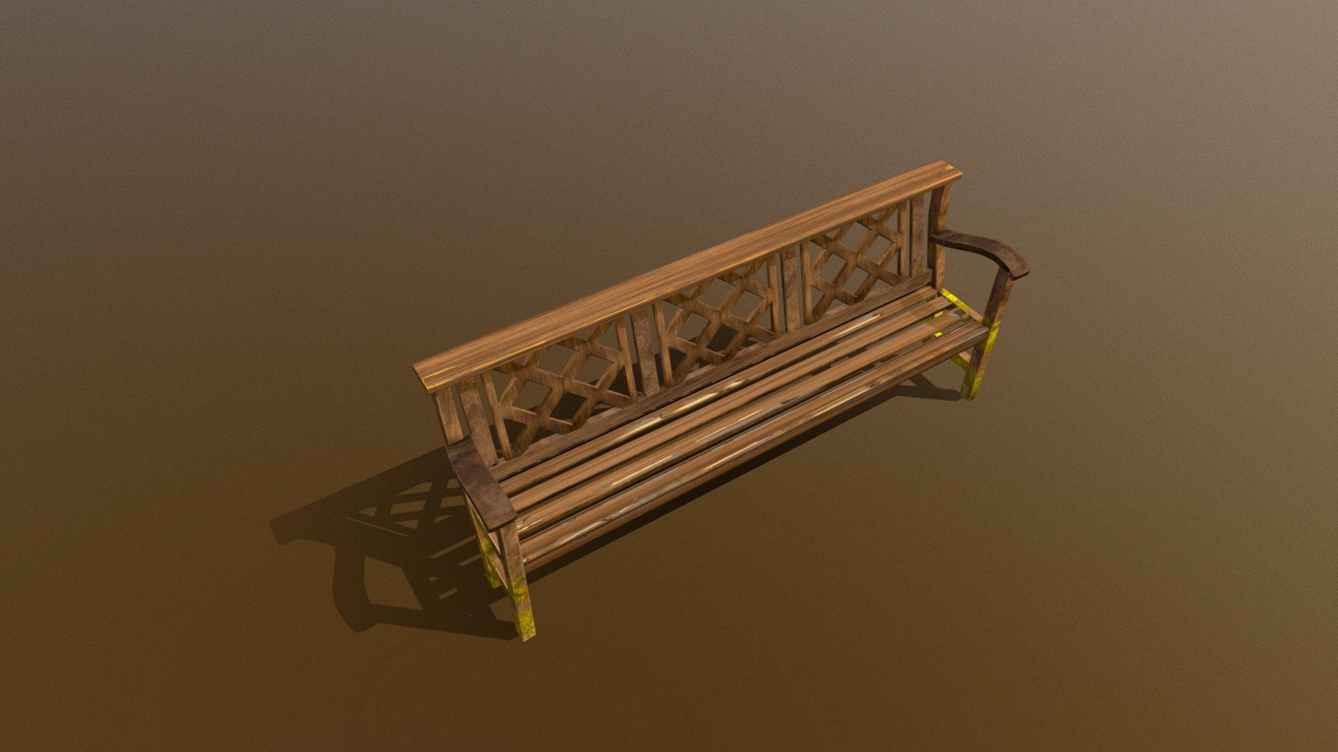 Garden bench - Download Free 3D model by klaxoneer [430666d] - Sketchfab