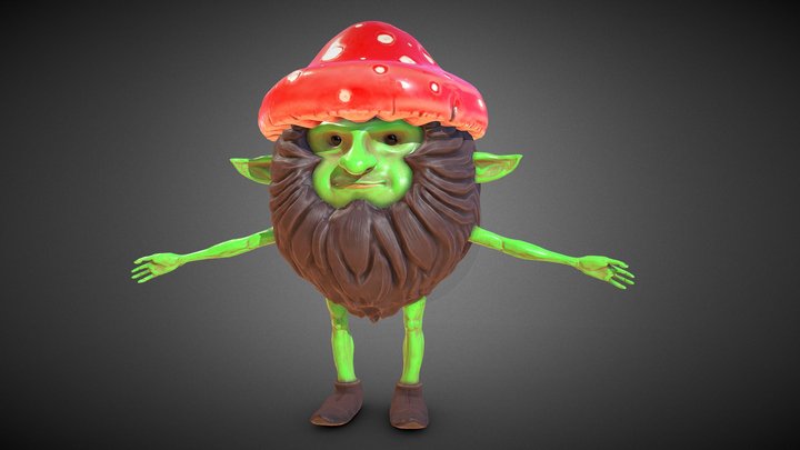 Fungo - The king of the Mushrooms 3D Model