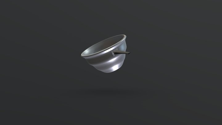 Metal Pot Lower Res 3D Model