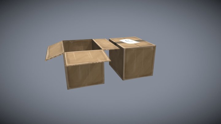 Handpainted Box 3D Model