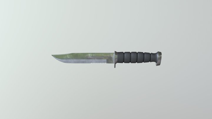 Combat knife 3D Model