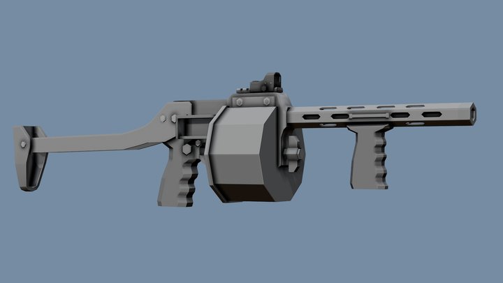Low-Poly Armsel Striker – Modelo 3D gratuito STL