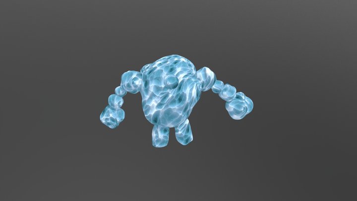 Frost Golem 3D Model