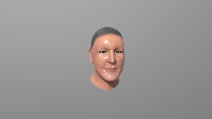 George Clooney Bust 3D Model