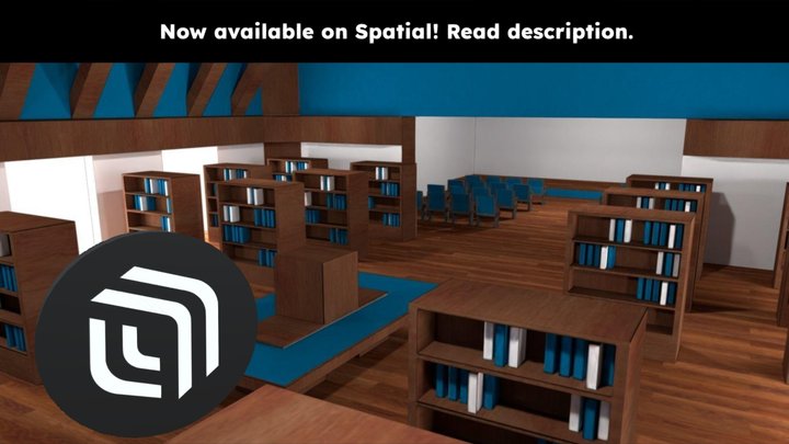 Spatial | Library With Stage | Spatial Logo 3D Model