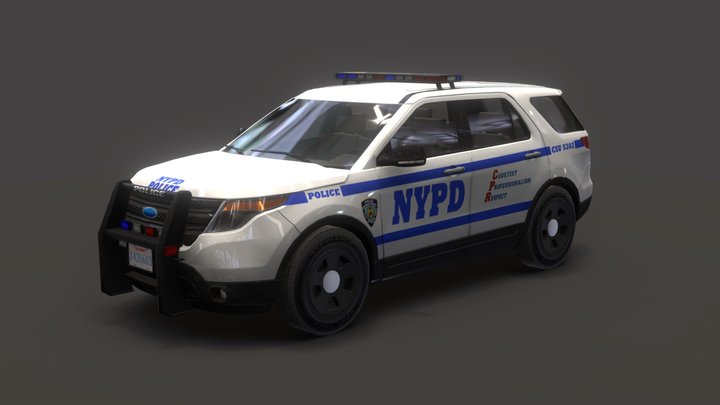 New York Police car 3D Model