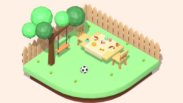 Garden 3D Model