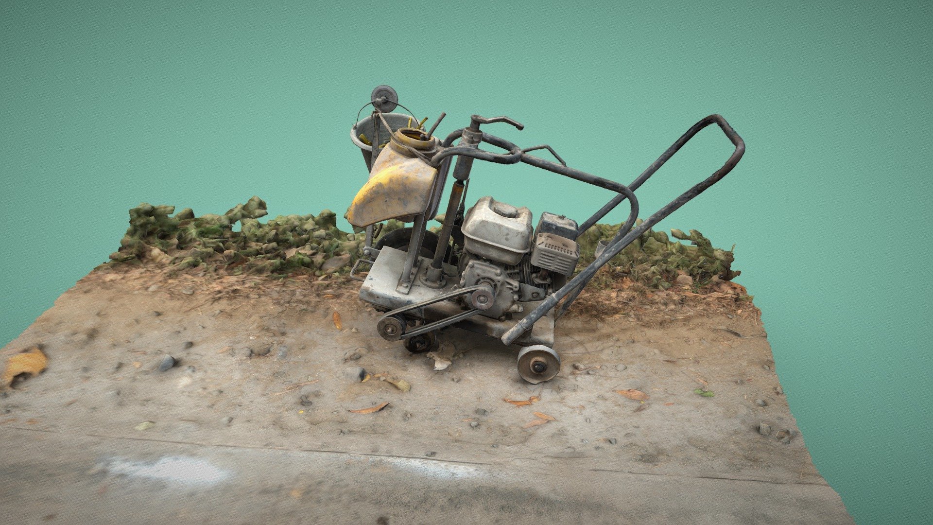 asphalt cutting machine — Sketchfab embed 3D viewer