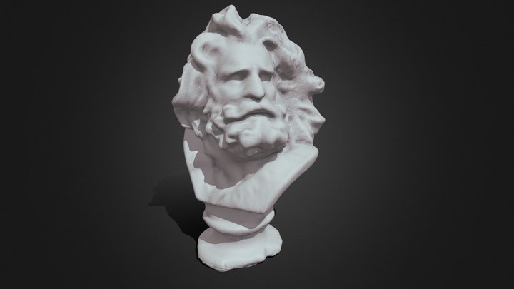 Marseillaise Plaster statue 3D Model
