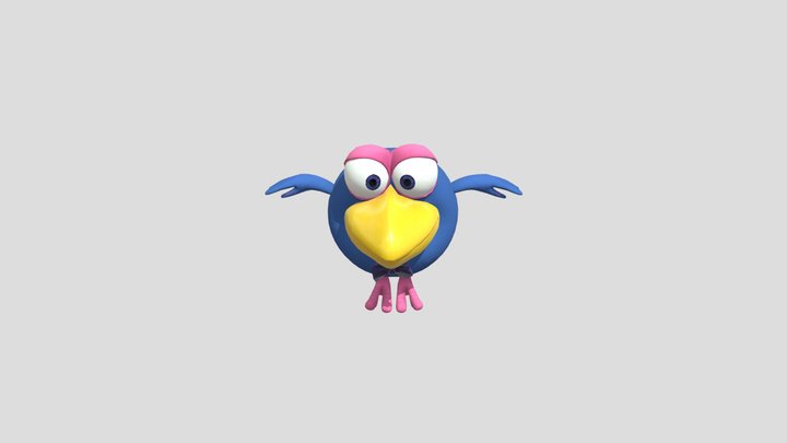 kikoriki super karich rigged (blend.) 3D Model