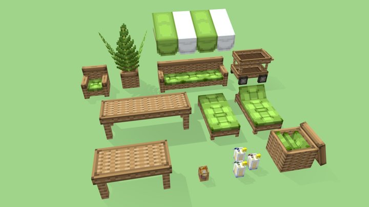 Garden Furniture 3D Model