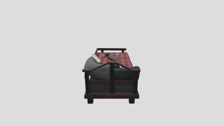 Teenager's bed 3D Model