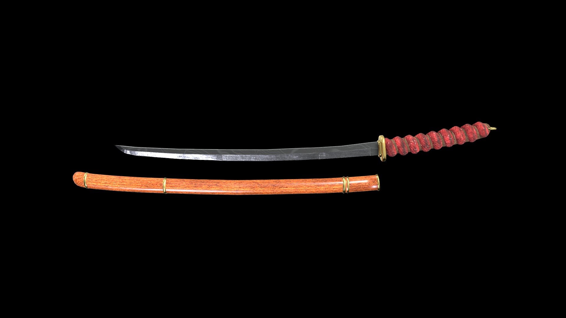 Damascus Katana