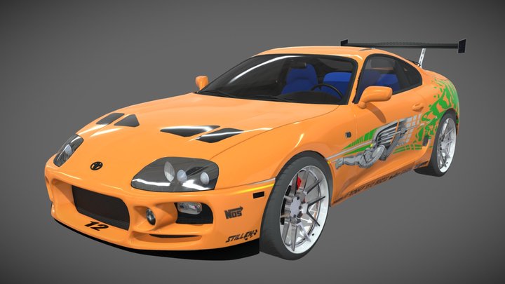 Supra MK4 (1998) - Brian O'Conner 3D Model
