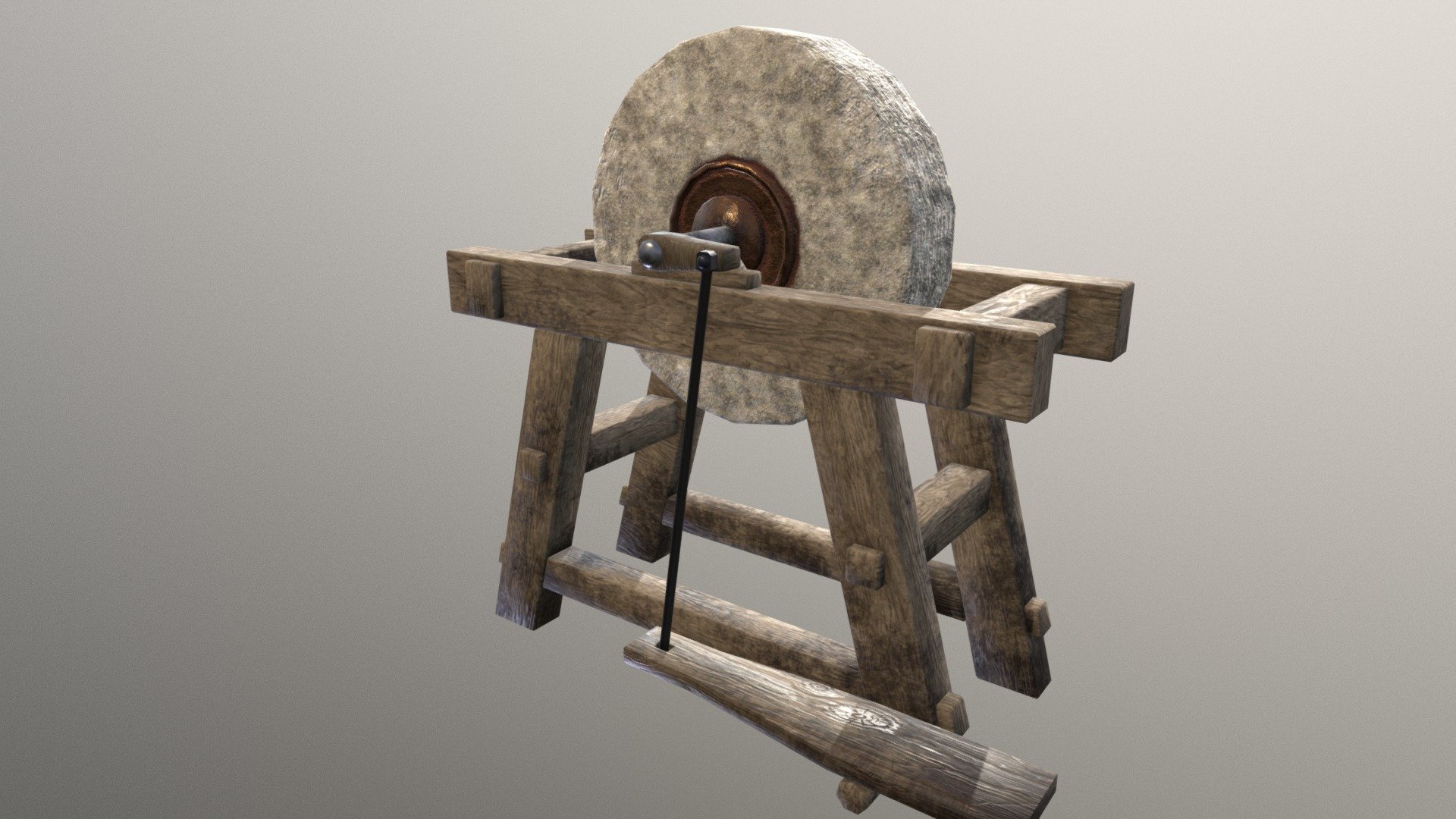 Blacksmith's Grindstone 3D model by Epicei [430fdd6] Sketchfab