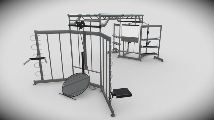 ATLAS GROUP TRAINING SYSTEM - 3D Gym Model 3D Model