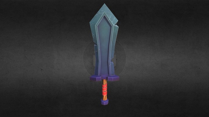 stylized great sword 3D Model