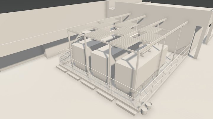 Ciudadela, Service Area 3D Model