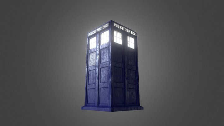 Tardis Keyring for 3d print 3D Model