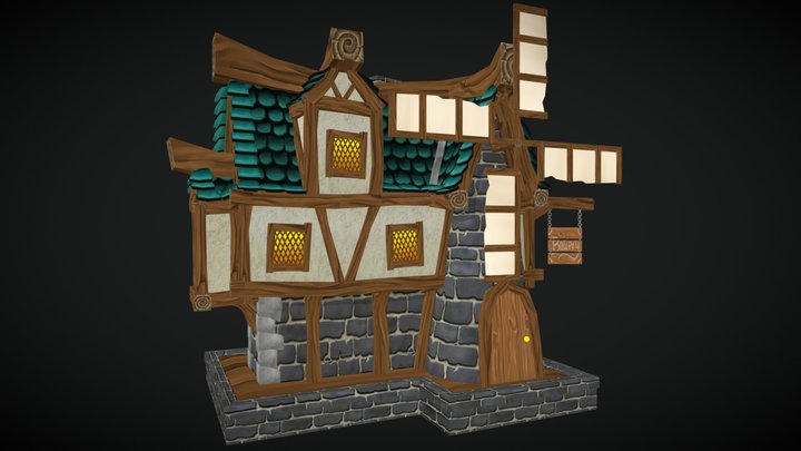 Village House Bakery 3D Model