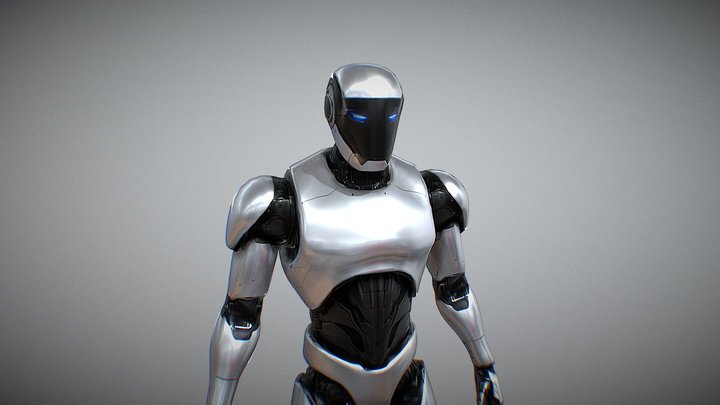 Humanoid Robot 3D Model