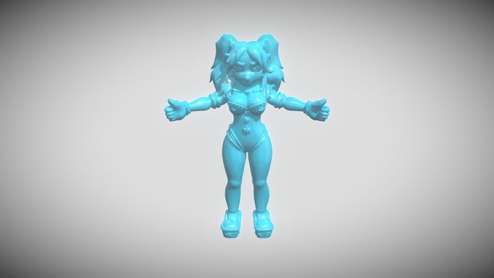 Clown Warrior Patriot 3D Model