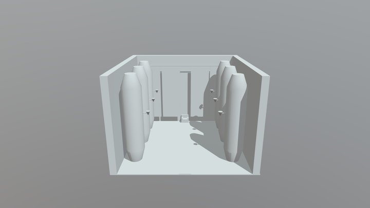 Throne Room Area Scene 3D Model