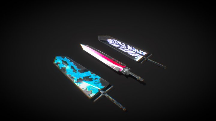 Asta's Swords Concept 3D Model