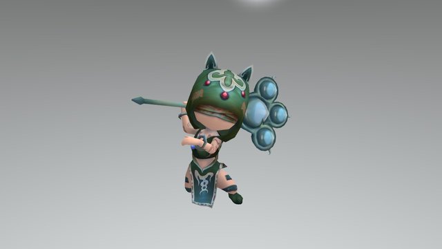 Little Witch 3D Model